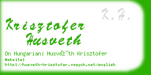 krisztofer husveth business card